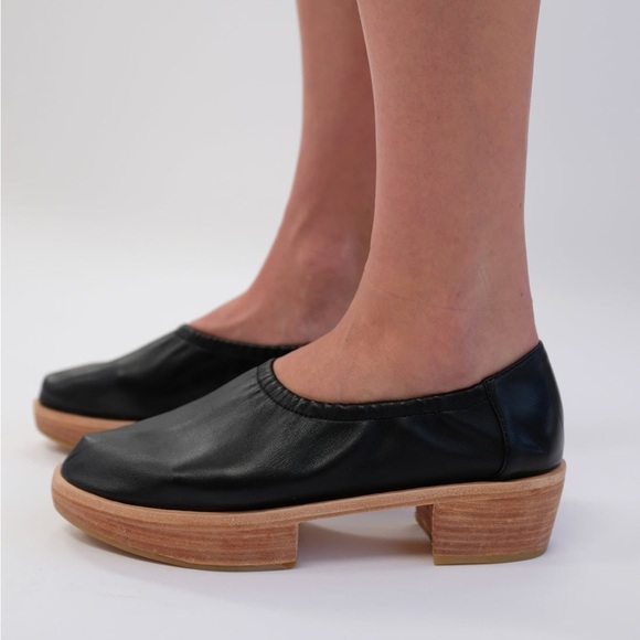 Beklina Shoes - Beklina Aya Platform Fish Paste Slip On Suede Block Heel Women's Size 8